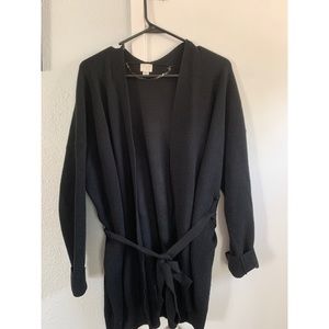 Black cardigan